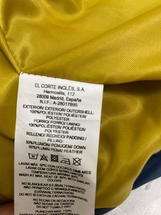 Chaqueta Tizzas azul brillante talla 16