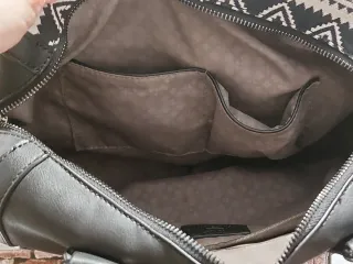 Borsa donna nera con fantasia