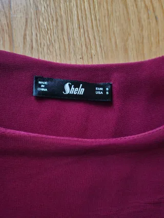 Vestido estampado floral. Manga larga talla S.