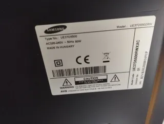Televisión Samsung 37 Negra