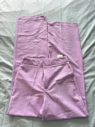 Pantalones lilas de vestir