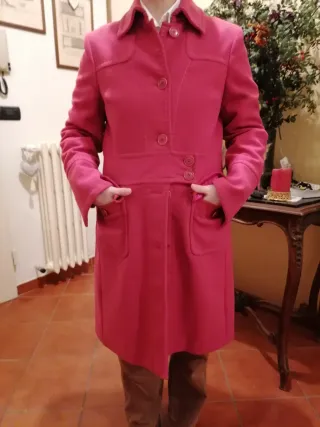 Cappotto linea Emme fucsia taglia 44