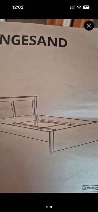 Estructura Cama Ikea SONGESAND 160x200 +Somier