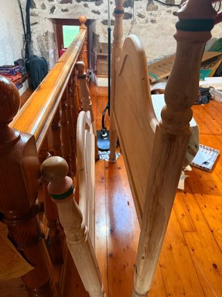 Cabecero Madera Maciza Cama 105