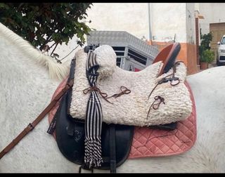 Montura de caballo con borreguillo