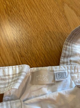 Jardineira bebé xadrez