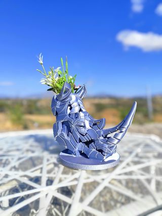 Portapenne/Vaso Rinoceronte Design Pietra