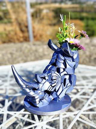 Portapenne/Vaso Rinoceronte Design Pietra