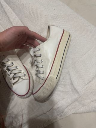 Bambas estilo Converse blancas (no originales)
