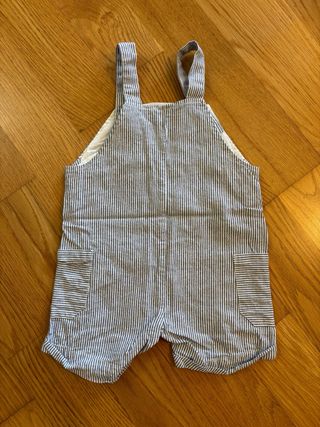 Jardineira Bebé Riscas Âncora