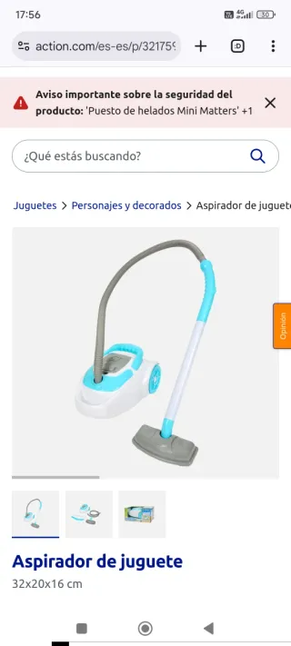 Aspirador de juguete