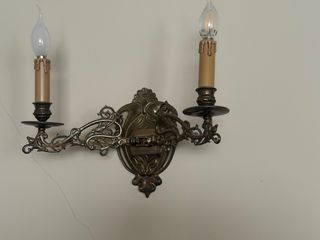 Candelabros electrificados con 2 brazos