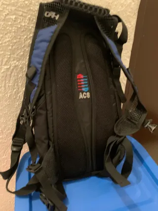 Mochila con depósito de agua