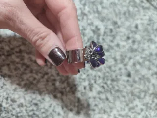 Anillo Swatch azul y Plateado