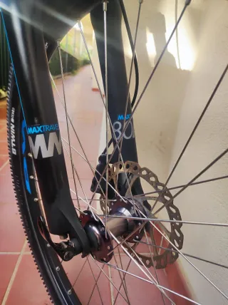 MTB BTWIN DISCO SUSPENSIÓN DELANTERA, ALUMINIO