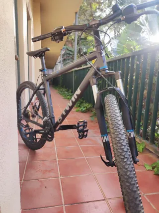 MTB BTWIN DISCO SUSPENSIÓN DELANTERA, ALUMINIO