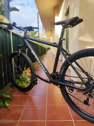 MTB BTWIN DISCO SUSPENSIÓN DELANTERA, ALUMINIO