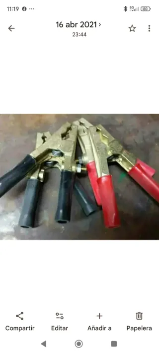 Pinzas latón arranque coches/camiones