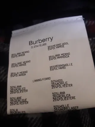 Chaquetón Burberry Azul Marino