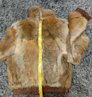 Cazadora Piel Retro Beige/Marrón