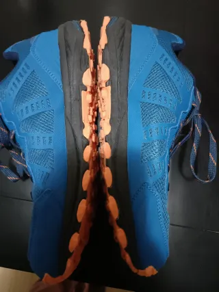 Zapatillas Trail Hombre Talla 43 Azul/Naranja