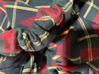 Conjunto Coosy cuadros verde y rojo