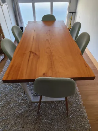 Mesa Comedor Madera Artesanal 170x80