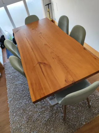 Mesa Comedor Madera Artesanal 170x80