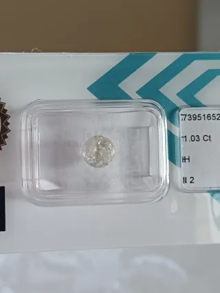 Diamante Naturale Certificato IGI 1.03 Ct