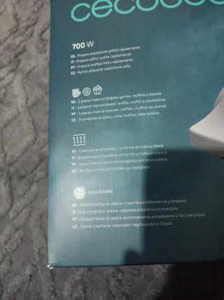 Gofrera Cecotec 3 en 1, Recubrimiento ecológico