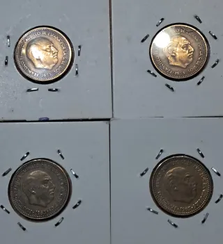 Monedas 1 pts Franco 1953-1964