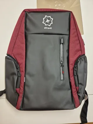 Mochila eTravel Negra y Roja