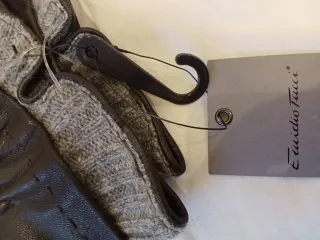 Guantes Emidio Tucci Piel Talla 4 Marrón Chocolate