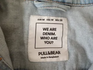 Cazadora tejana vaquera Pull&Bear Talla M