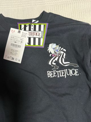 Camiseta Beetlejuice niño manga larga.
