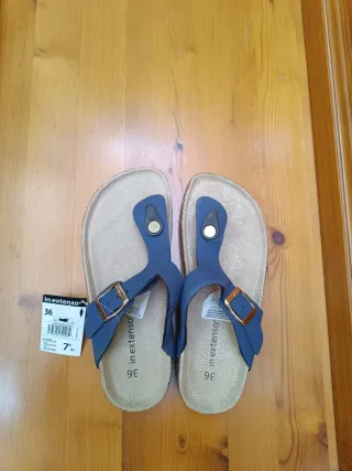 Sandalias In Extenso Mujer Talla 36 Azul