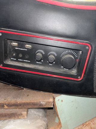 Silla Gamer PlayStation Negra con Detalles Rojos