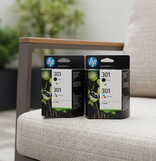 4 cartuchos HP 301 (2 negros, 2 color)