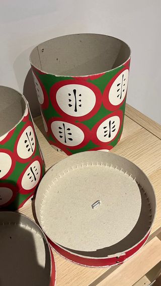Cajas de almacenamiento redondas estampadas