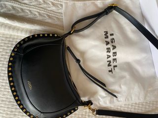 Bolso Isabel Marant negro tachuelas