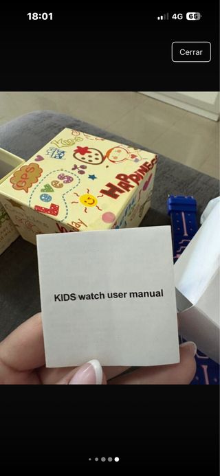 Smartwatch azul y rosa