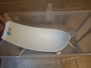 Bañera Bebé Plegable Stokke con acople para bebé