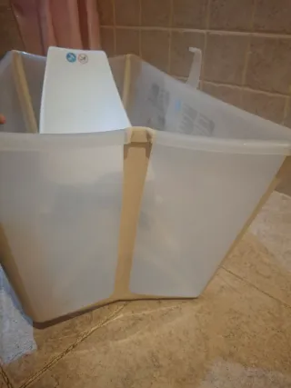 Bañera Bebé Plegable Stokke con acople para bebé