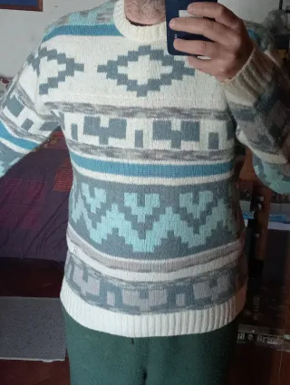 Pullover jacquard vintage Kappa