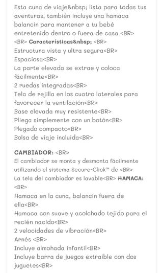 Cuna de viaje Joie azul marino