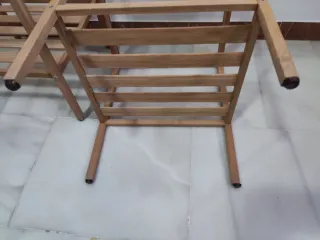 2 Mesitas Noche Bambú Cristal