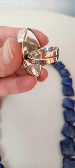 Conjunto Collar y Anillo Lapis Lazuli