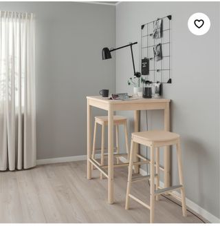 Pack 2 Taburetes Altos RÖNNINGE IKEA Madera Cocina