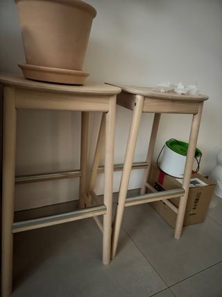Pack 2 Taburetes Altos RÖNNINGE IKEA Madera Cocina