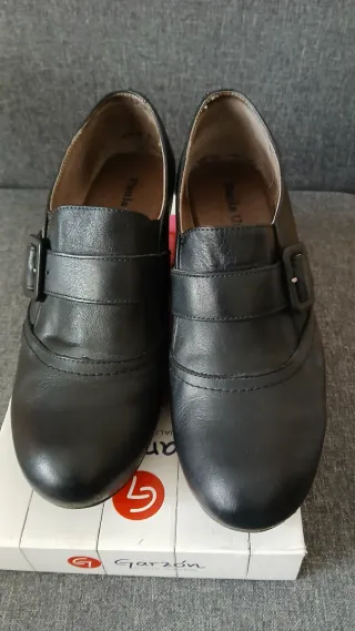 Botines piel negros talla 37